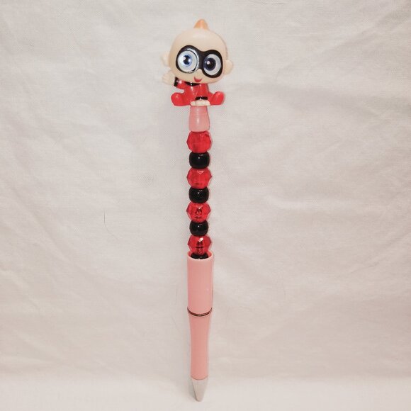Disney Doorable- Jack-Jack - Handmade Beaded Pen The Incredibles - Picture 1 of 2